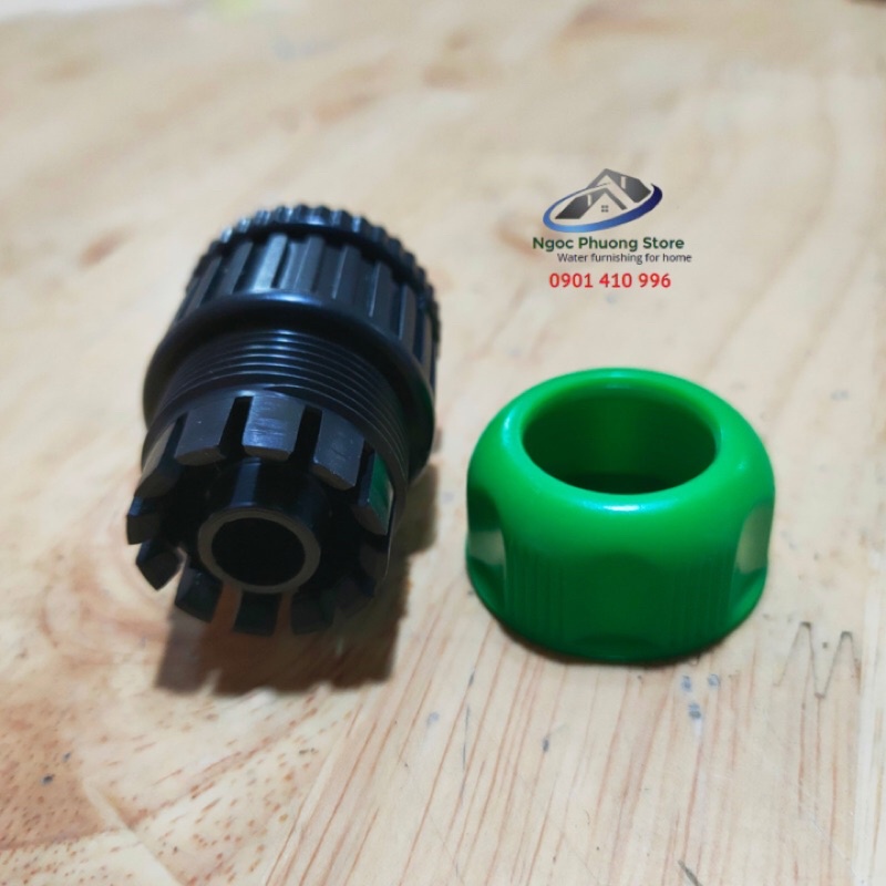Cút nối nhanh nối ống mềm làm vườn 14mm-16mm và vòi nước ren trong 21mm(1/2”) AQUAMATE ĐÀI LOAN – MÃ W3400C