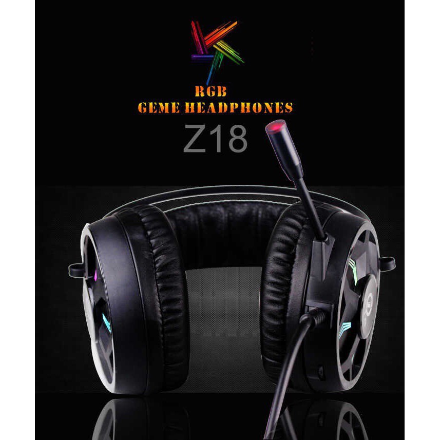 [Xả kho] Tai Nghe Gaming chụp tai có mic Z18 led RGB .