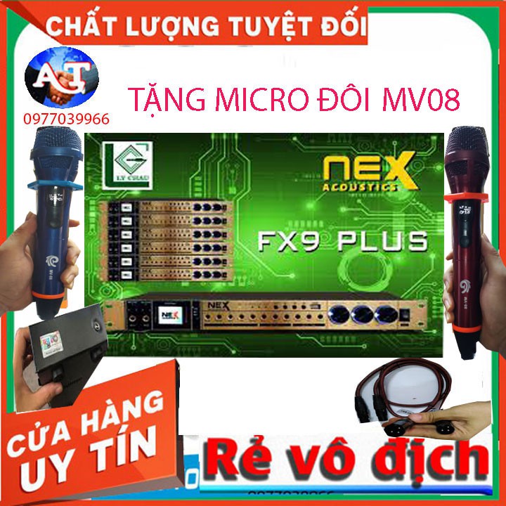 [kèm micro đôi] VANG CƠ NEX FX9 PLUS CAO CẤP CHỐNG HÚ TỐT– VANG CHUYÊN SÂU VỀ KARAOKE