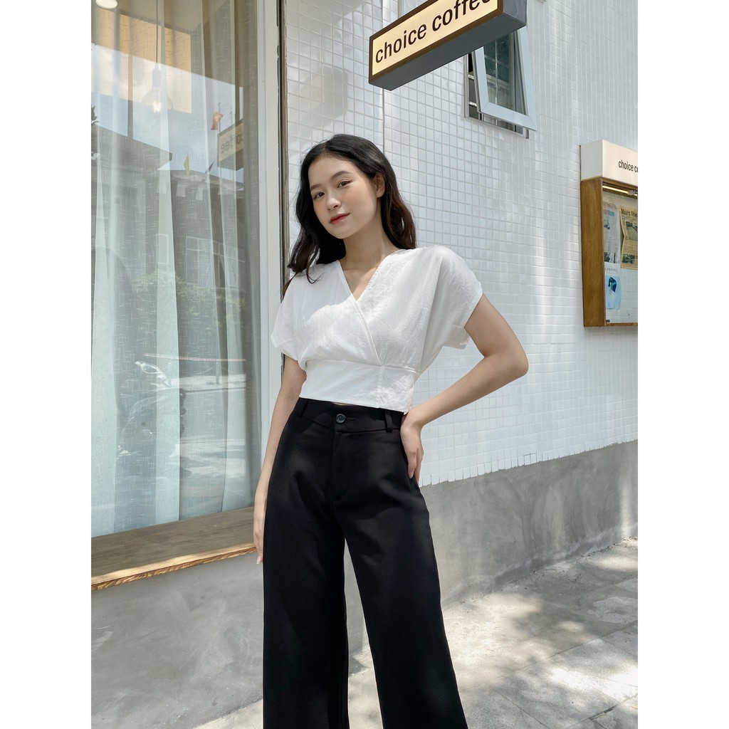 YU CHERRY | Áo nữ Shiny Linen Top YA379