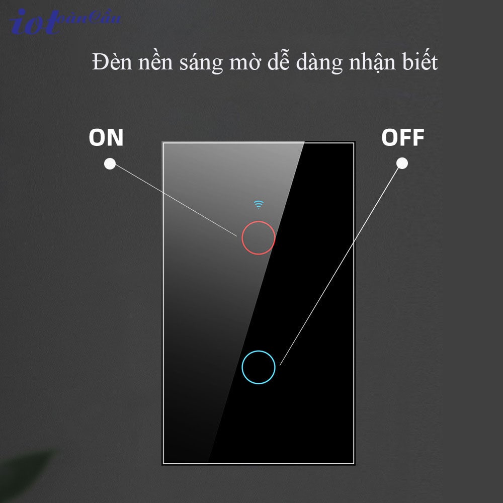 Công tắc cảm ứng thông minh Wifi Tuya cao cấp wifi rf433