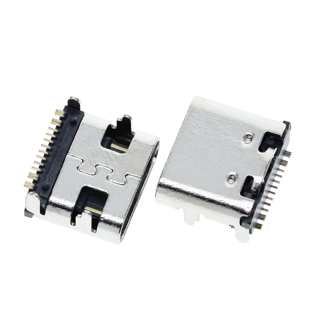 Set 10 Ổ Cắm Kết Nối Smt Usb 3.1 Type-C 16pin Cho Điện Thoại