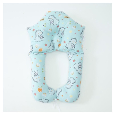 Gối Ôm Chữ U Cho Bé Chống Méo Đầu, Giật Mình Chất Cotton Siêu Mềm Mát
