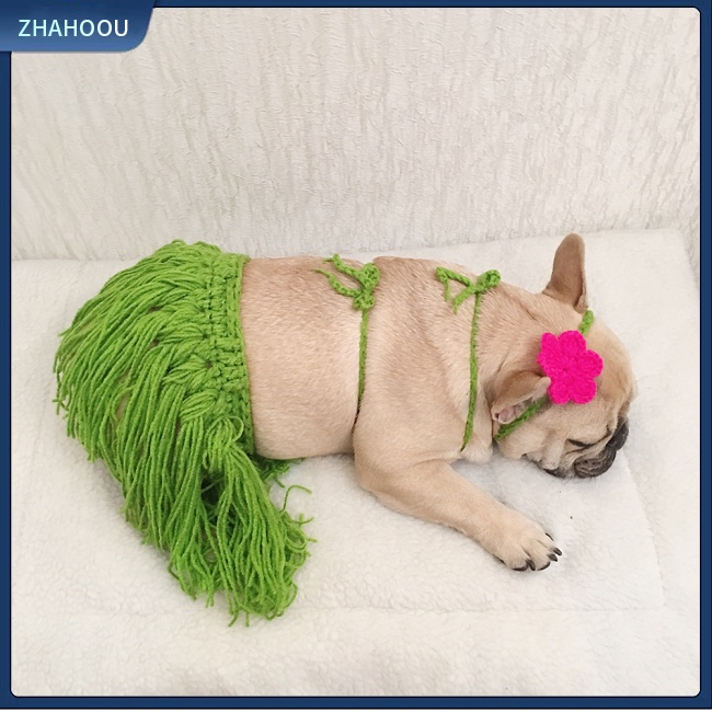 ☃Nhà☃ Chân Váy Tua Rua Hóa Trang Chó Bull Corgi