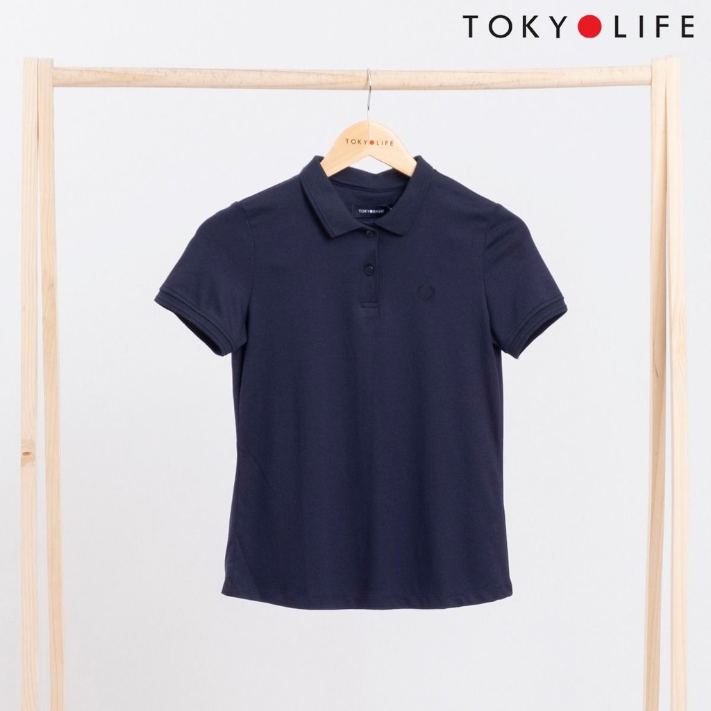 [Mã WABRTKL11 giảm 10% đơn 250K] Áo phông Polo nữ TOKYOLIFE cổ gập 1 màu I9POL501G | BigBuy360 - bigbuy360.vn