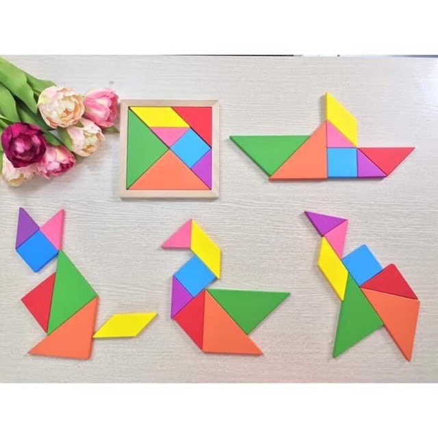 Bộ ghép trò chơi trí uẩn tangram