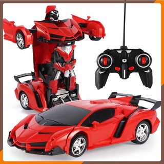 Xe điều khiển từ xa, siêu xe biến hình robot điều khiển từ xa, biến hình siêu ngầu, xoay 360 độ Simbatoy99
