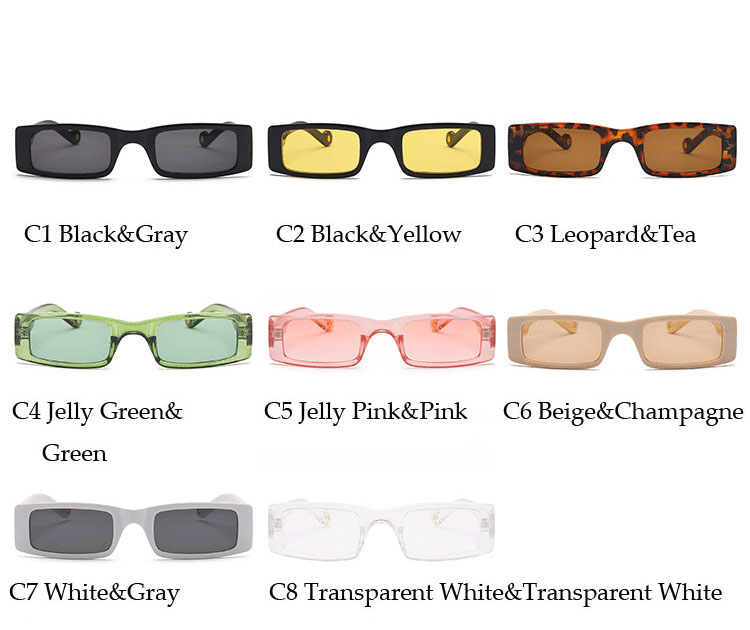 2021Female Rectangle Sunglasses Women Shades Okulary Sun Glasses Lady Eyewear