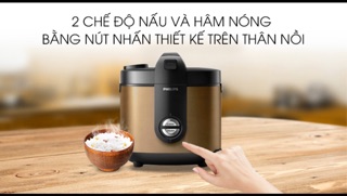 Nồi cơm điện Philips 2 lít HD3132/68 Vàng