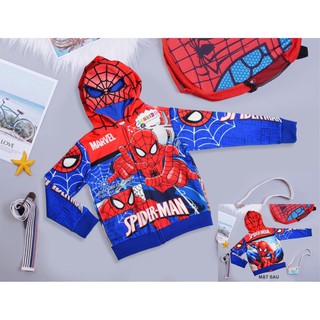 Xả kho áo khoác người nhện spiderman cho bé 12kg đến 15kg - ảnh sản phẩm 1