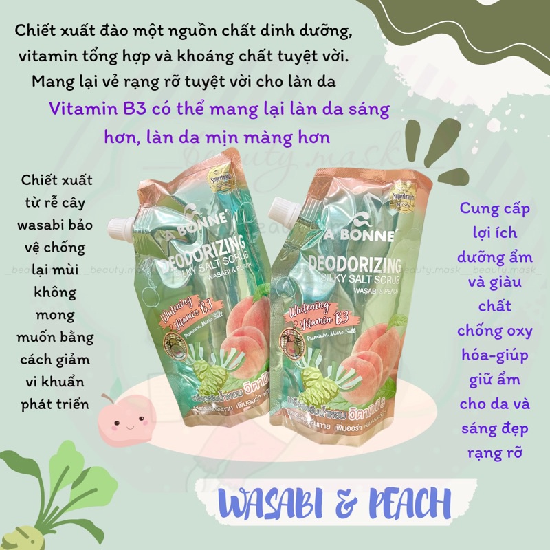 Muối tắm tẩy da chết body A Bonne' chính hãng Thái Lan 350gr