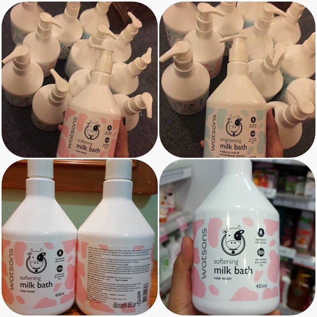 SỮA TẮM BÒ WATSONS MILK BATH THAILAND 450ML | BigBuy360 - bigbuy360.vn