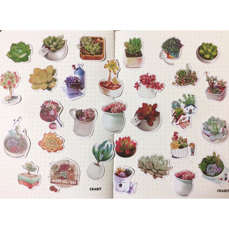 Sticker hình dán nhỏ trang trí sổ, sách, laptop điện thoại