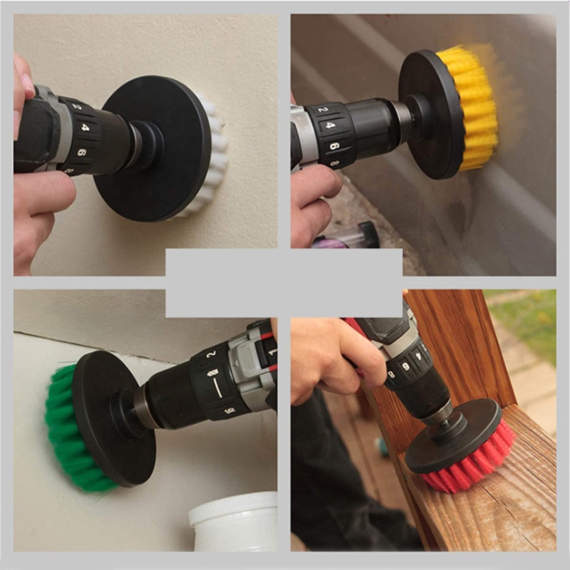 Bộ Cọ Vệ Sinh Nhà Tắm Gắn Máy Khoan Điện Tiện Dụng