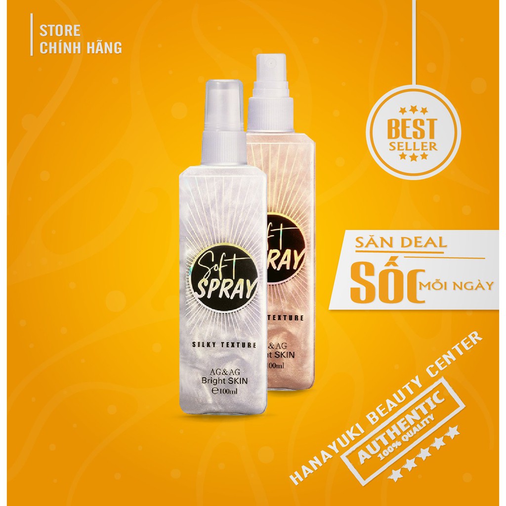 Xịt Khoá Nền Makeup Soft Spray - Hanayuki Beauty