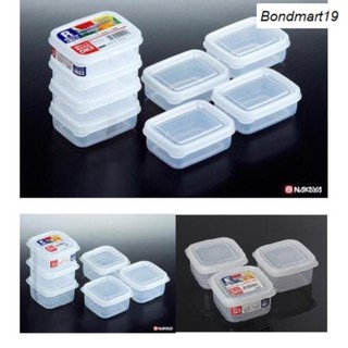 Set 3 hộp 200ml/4 hộp 100ml hộp trữ đồ ăn dặm cho bé Nakaya nội địa Nhật