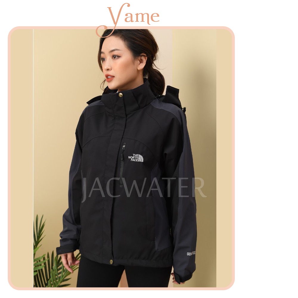 Áo khoác gió nam nữ 2 lớp chống nước, vải gore tex thể thao, áo phượt thời trang YAME