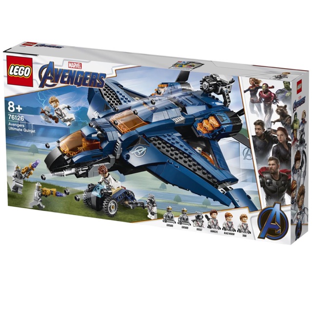Lego UNIK BRICK 76126 Avengers Ultimate Quinjet - Máy bay Quinjet của Biệt đội Avengers chính hãng