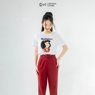 Áo thun nữ T-shirt in Mafaldaa CCHAT