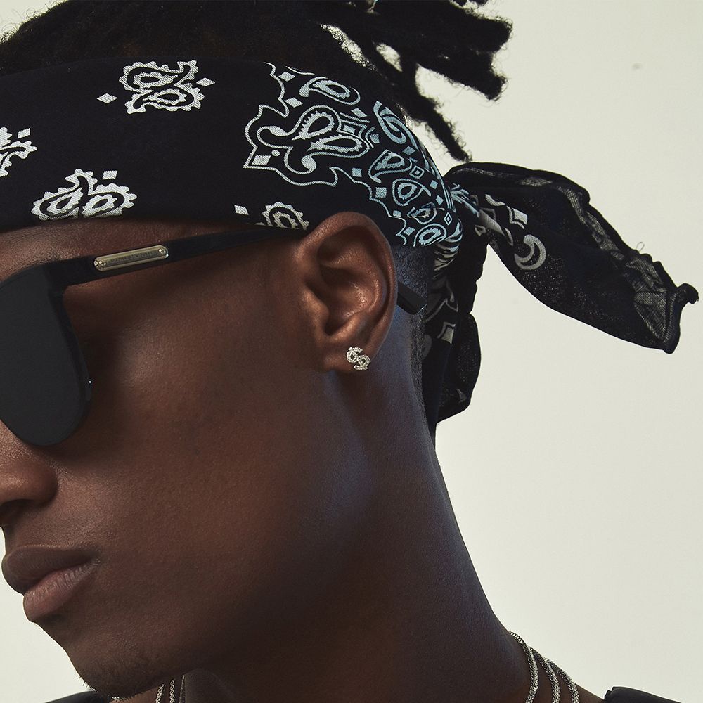 Bông Tai Mạ Bạc S925 Cao Cấp Phong Cách Hip Hop Âu Mỹ Thời Trang Cho Nam Nữ