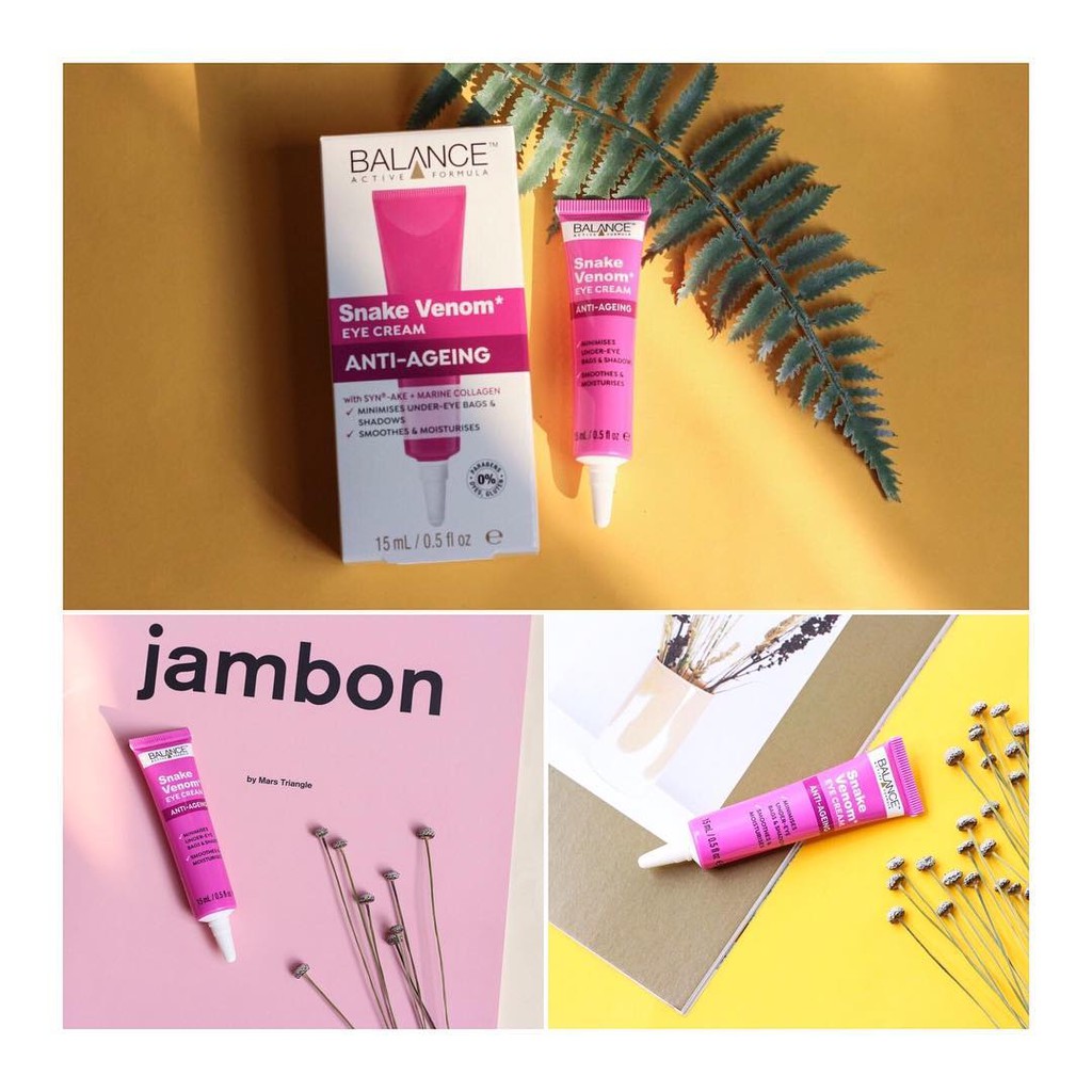 Kem mắt nọc rắn Balance Snake Venom Eye Cream 15ml mới nhất [Bill Anh] | BigBuy360 - bigbuy360.vn