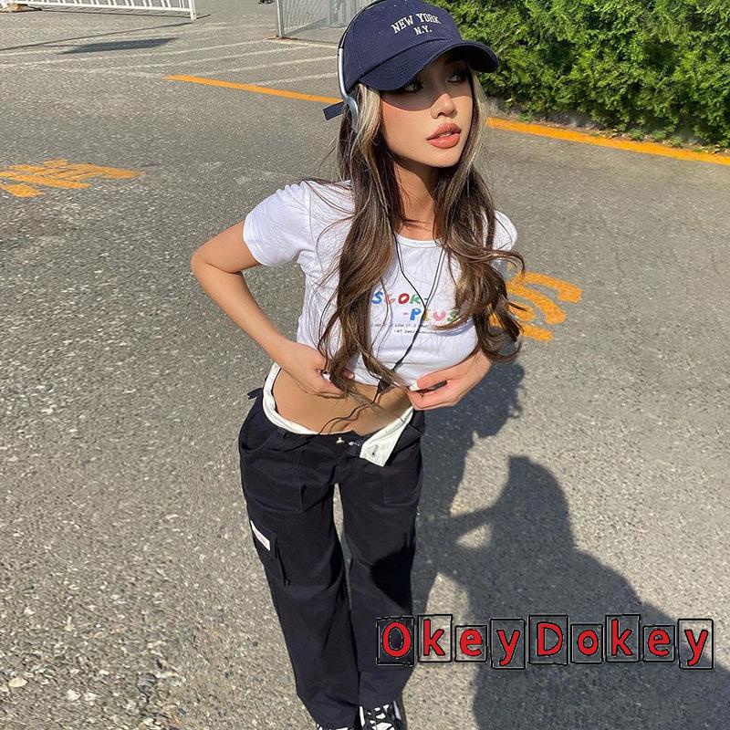 Quần Jogger Baggy 2K Màu Nâu Phong Cách Harajuku Cổ Điển Thời Trang Cho Nữ