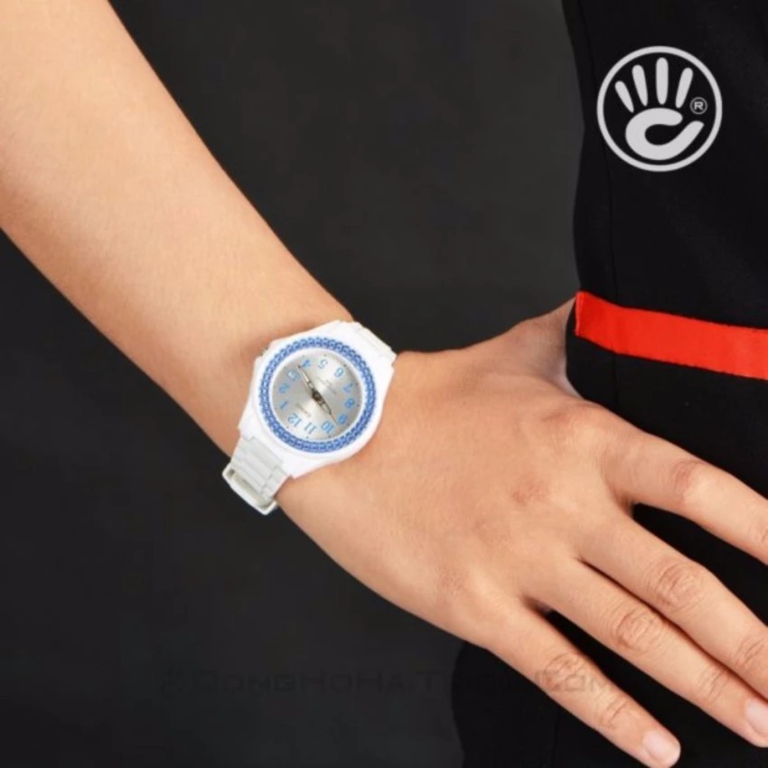 Đồng hồ nữ dây nhựa Casio chính hãng Anh Khuê LX-500H-2BVDF