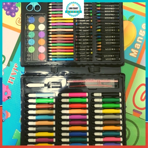 Hộp màu 150 chi tiết cho bé tập tô, bộ tô màu