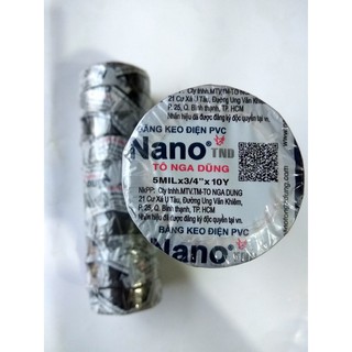 10 Cuộn Băng Keo Điện PVC Tô Nga Dũng 20ya (Chính Hãng)