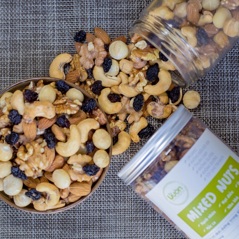MIX 5 LOẠI HẠT DINH DƯỠNG  - HẠT MIX TỔNG HỢP CAO CẤP ĂN LIỀN VƯỜN ORGANIC 500G