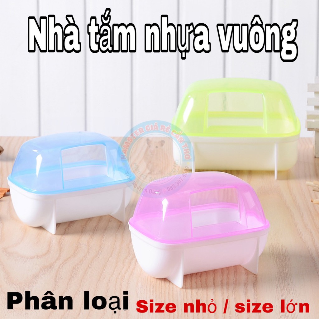 NHÀ TẮM NHỰA VUÔNG SIZE NHỎ &amp; LỚN