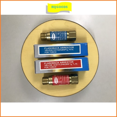 Van chống cháy ngược cho hàn khí gas 188 3/8" - Van lắp tay hàn gió đá O2 - Acetylene