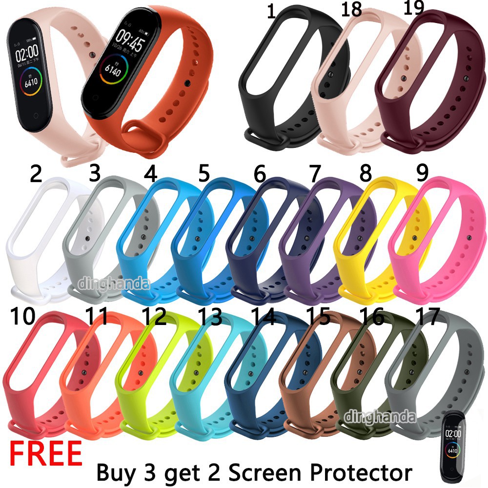 Sale 70% Dây đeo silicon dành cho đồng hồ thông minh Xiaomi Mi Band 4 Miband 4, Giá gốc 20,000 đ - 78A72