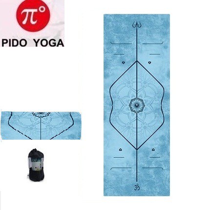 Khăn trải thảm tập Yoga Định tuyến PIDO Cao Cấp - Tặng kèm túi đựng