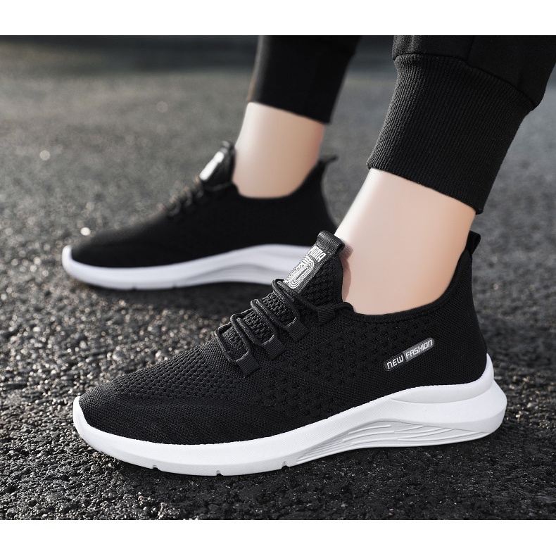 Giày thể thao nam sport màu đen, thời trang năng động