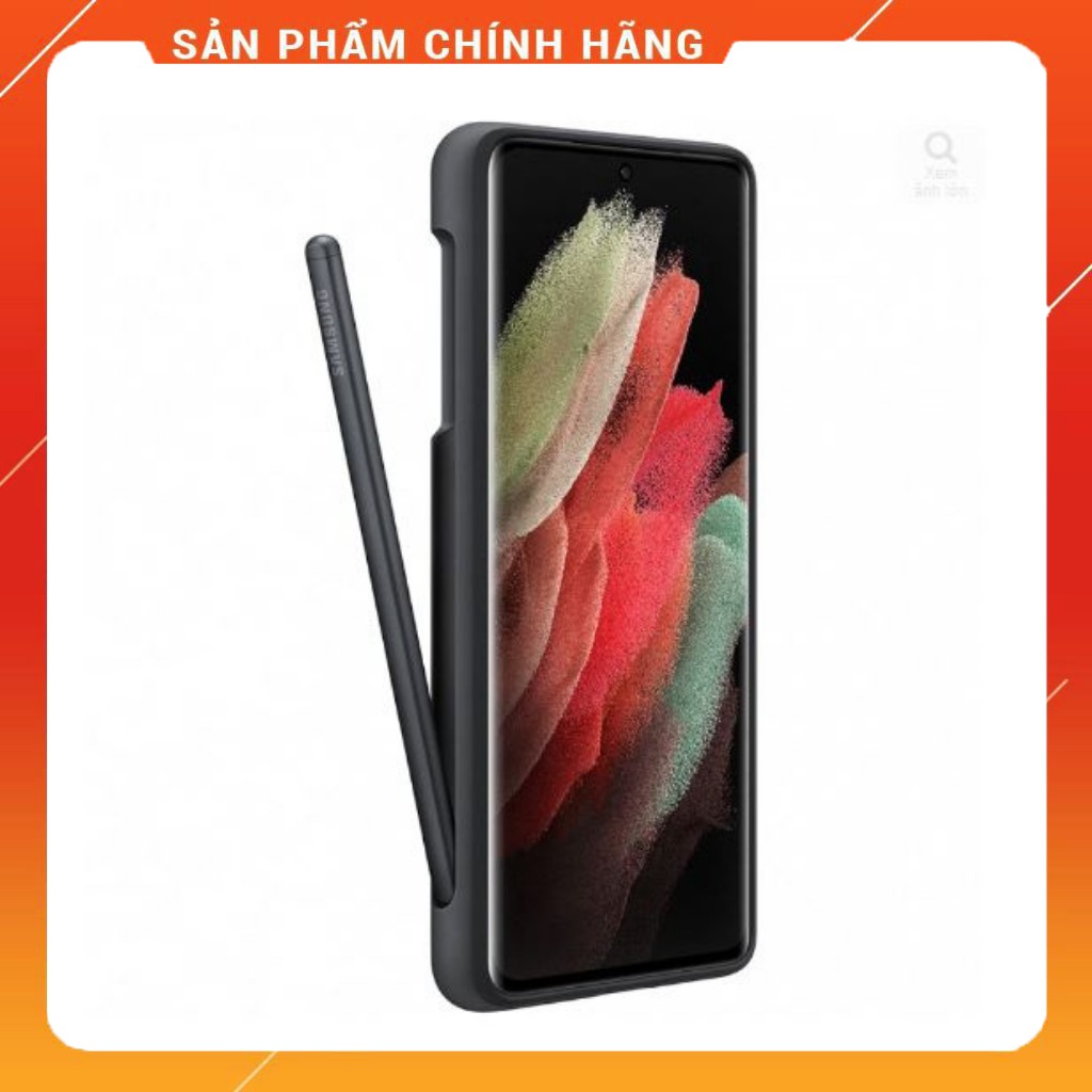 Ốp Lưng Silicon Kèm Bút S Pen Samsung Galaxy S21 Ultra - Chuẩn Zin New