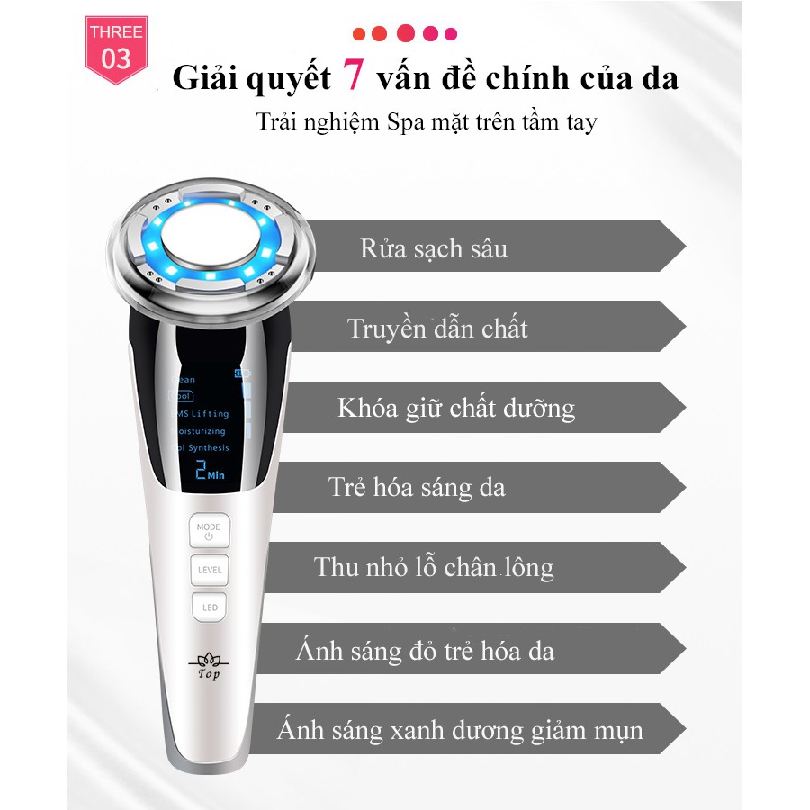Máy Massage Mặt [FreeShip] Làm Đẹp Da Photon Nóng Và Lạnh EMS Nâng Cơ Mặt Tăng Hấp Thụ Khóa Giữ Chất  Dưỡng | BigBuy360 - bigbuy360.vn