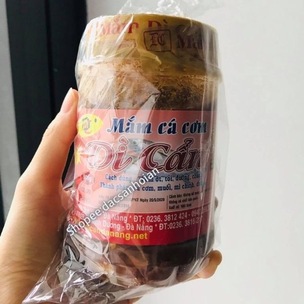 Mắm nêm Dì Cẩn 500g - cá cơm nguyên con