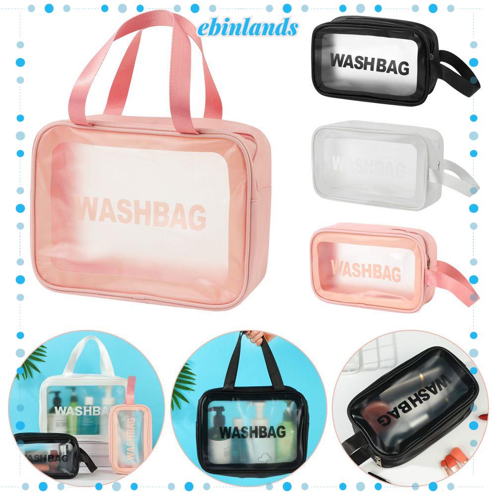 [Hàng mới về] Túi đựng mỹ phẩm/ đồ dùng cá nhân trong suốt chống thấm nước sức chứa lớn nhỏ gọn thích hợp du lịch cho nữ