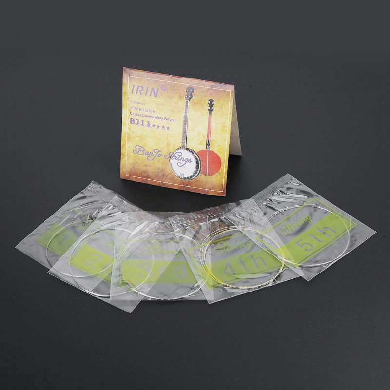 Dây Đàn Banjo 5 Sợi Bằng Thép Không Gỉ Mạ Hợp Kim Đồng Chất Lượng Cao