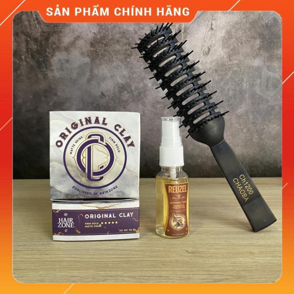 [Giá Hủy Diệt – Chính Hãng] Sáp vuốt tóc ORIGINAL CLAY Hair Zone Việt Nam + Tặng Lược + Pre styling Reuzel Tonic 20ml