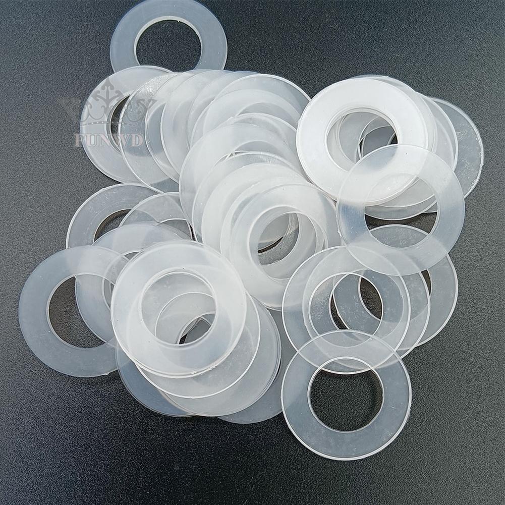 【FUNWD】500PCS Nylon Flat Washer Assortment Kit M2 M2.5 M3 M4 M5 M6 M8 Screw/Bolt