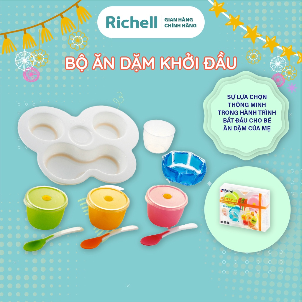 Bộ ăn dặm khởi đầu TLI Richell Nhật Bản | Baby