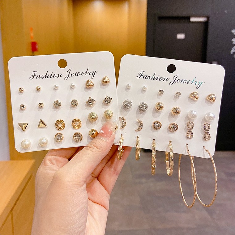 Set Bông Tai Thiết Kế Đơn Giản Thời Trang Mùa Hè Mới 2021 Cho Nữ