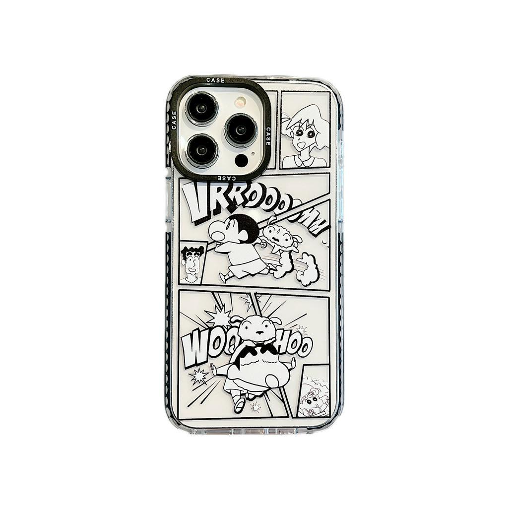 Ốp Lưng Chống Sốc Hình Cậu Bé Bút Chì Shin Cho iPhone 14Promax / 14Pro / 14 / 13Promax / 13Pro / 13 / 12 / 11