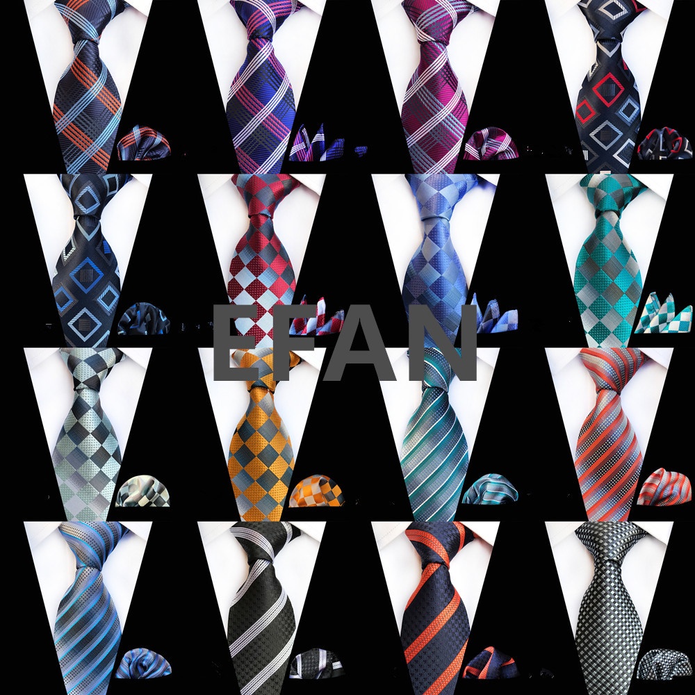 Cà Vạt Lụa Họa Tiết Kẻ Sọc Nhiều Màu Sang Trọng Dành Cho Nam