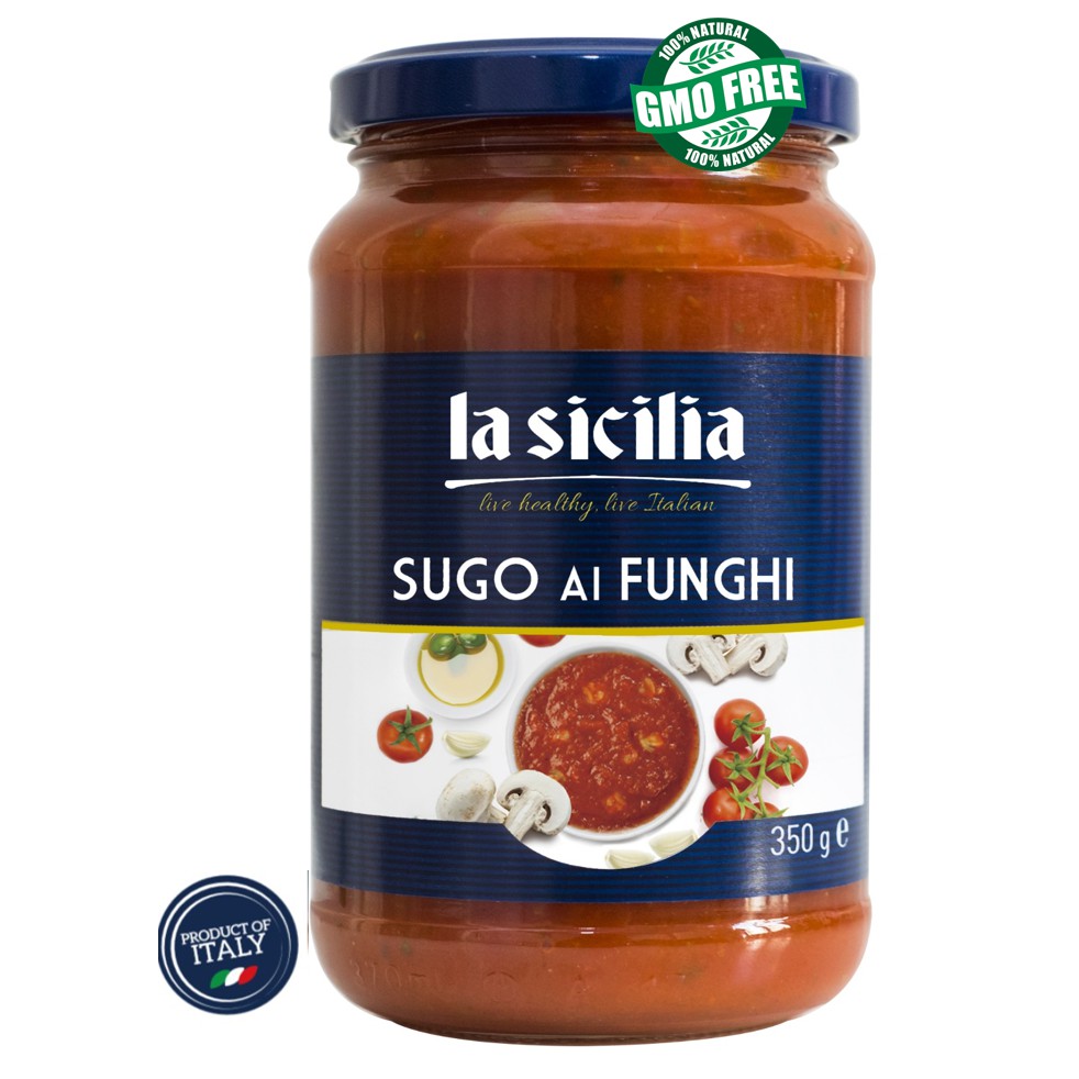 [Mã 229FMCGSALE giảm 8% đơn 500K] Sốt mì ý cà chua và nấm La sicilia 350g [HSD 2023]
