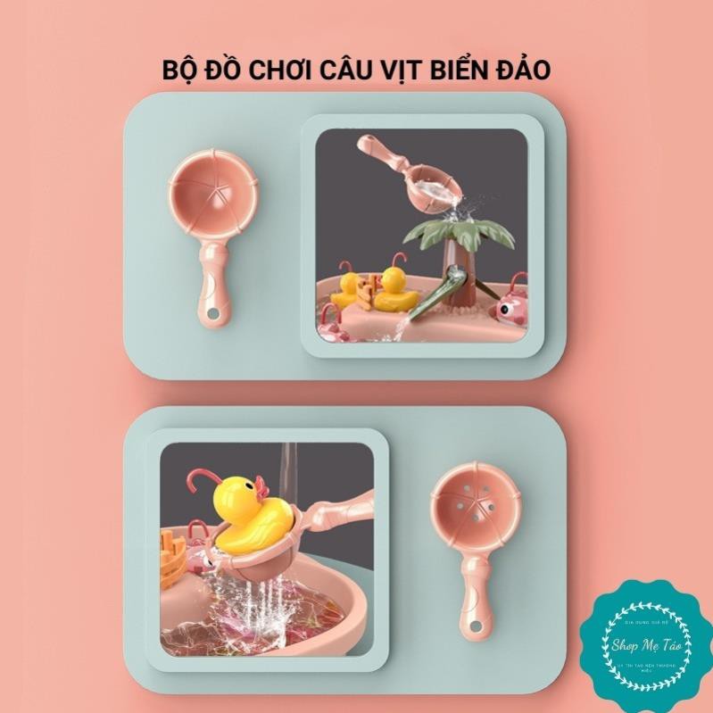 Bộ đồ chơi câu cá câu vịt trên đảo có nhạc cực hấp dẫn cho bé 20 chi tiết.