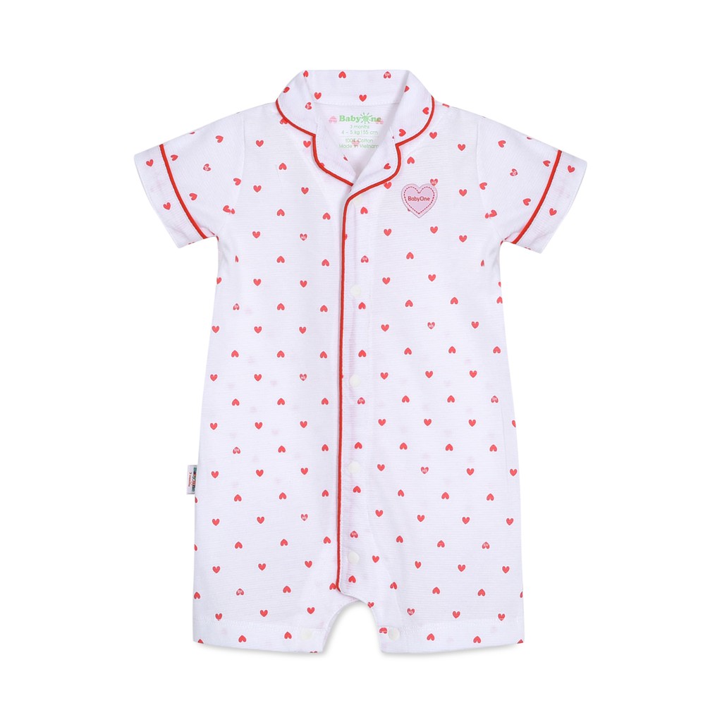 Bộ liền quần pyjamas bé gái 1342- BabyOne