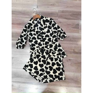 [SARA] SÉT BỘ VEST 3 MÓN HÌNH TRÁI TIM